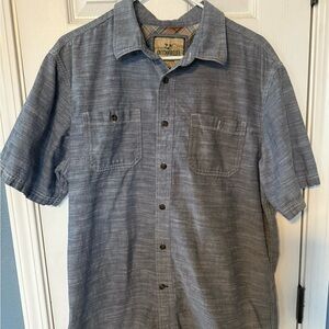 Outdoor Life Blue Casual Button Down Shirt Mens XL